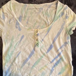 Good condition, blue and white